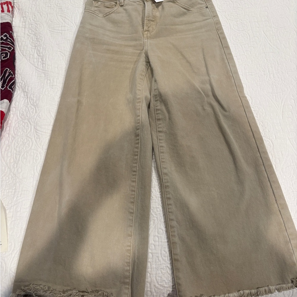 Risen Jeans, Women's Khaki Wide-Leg Jeans